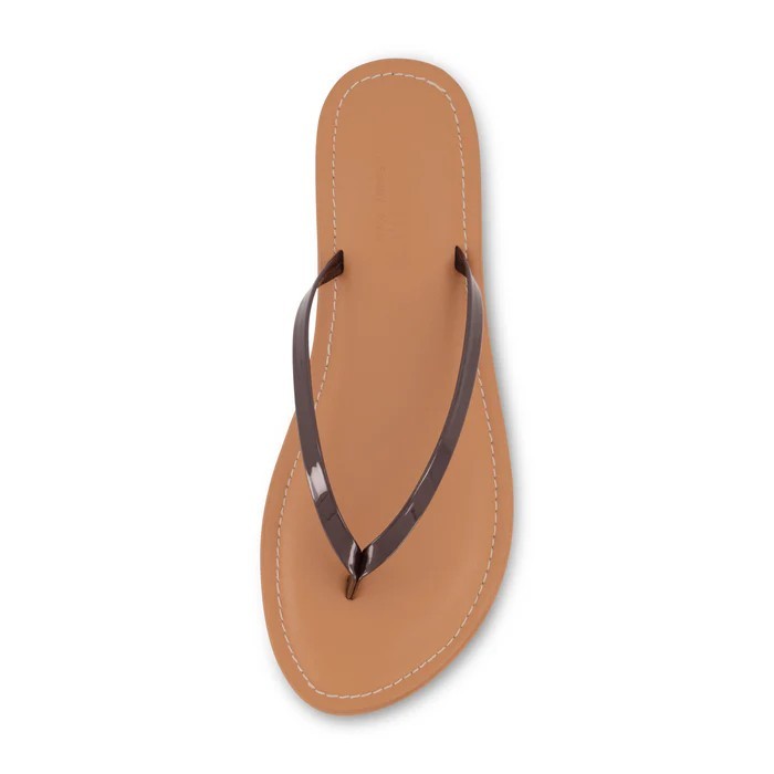 CUSHIONAIRE Cora Thong Sandal Brown Size 7.5M Brand New!