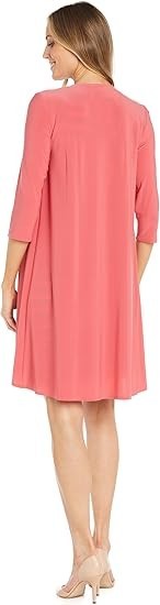 R&M Women's Puff Print Sheath Dress & 34 Sleeve New with Tags!