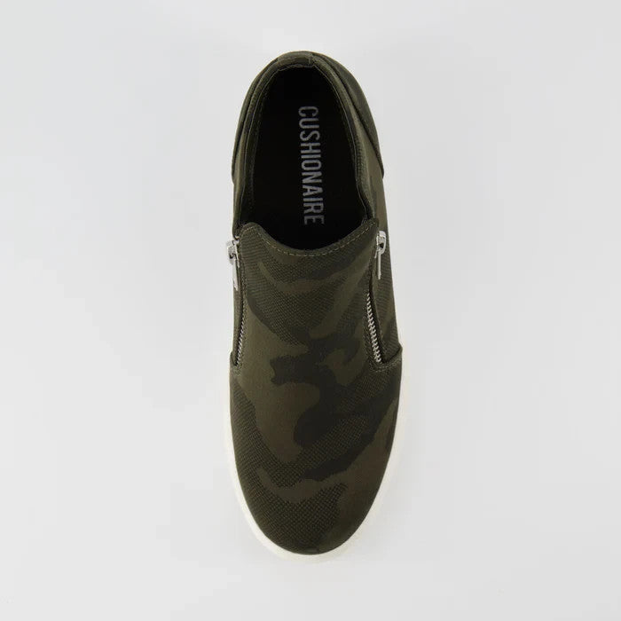 CUSHIONAIRE Women's Hart Hidden Wedge Sneaker Camo Size 6.5M Brand New!