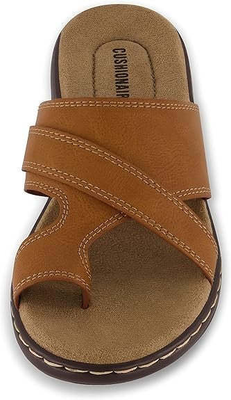CUSHIONAIRE Women's Blare Sandals Tan Size 6M Brand New!