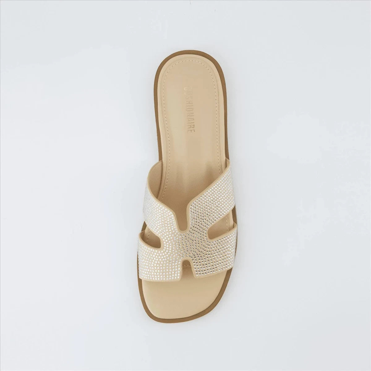 CUSHIONAIRE Voyage Slide Sandal TAN Size 8W Brand New!