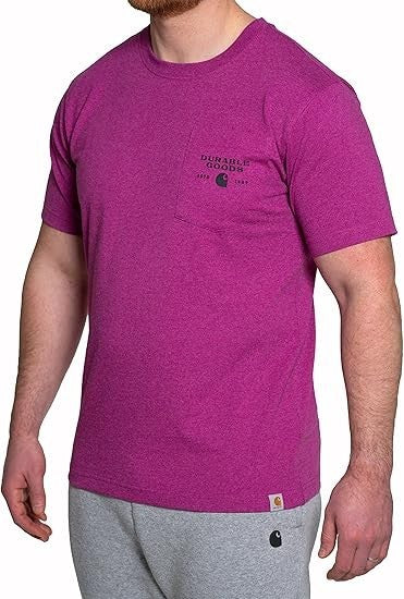 Carhartt Men's Relaxed Fit Heavyweight Short-Sleeve Pocket Logo New with Tags!
