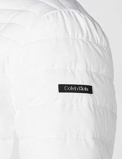 Calvin Klein Men's Classic Full Zip Down Puffer Coat White Size XL New With Tags