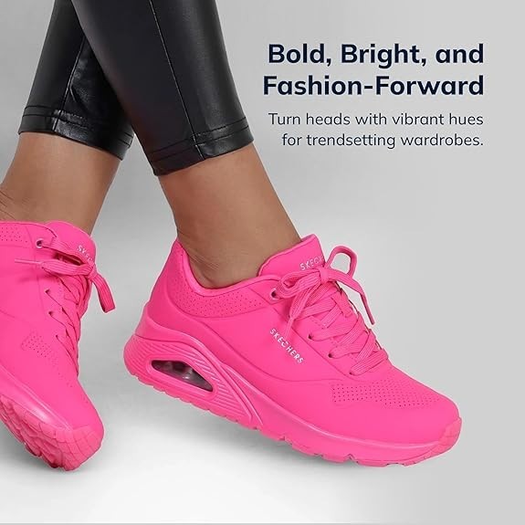 Skechers Women's Uno Night Shades Air-Cooled Sneakers Size 8.5