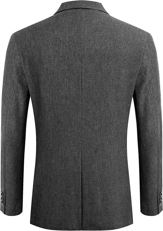 COOFANDY Mens Casual Blazer Slim Fit Sport Coat Lightweight Two Button Suit Jack