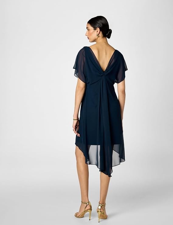 Adrianna Papell Women's Chiffon Overlay Dress Large New with Tags!