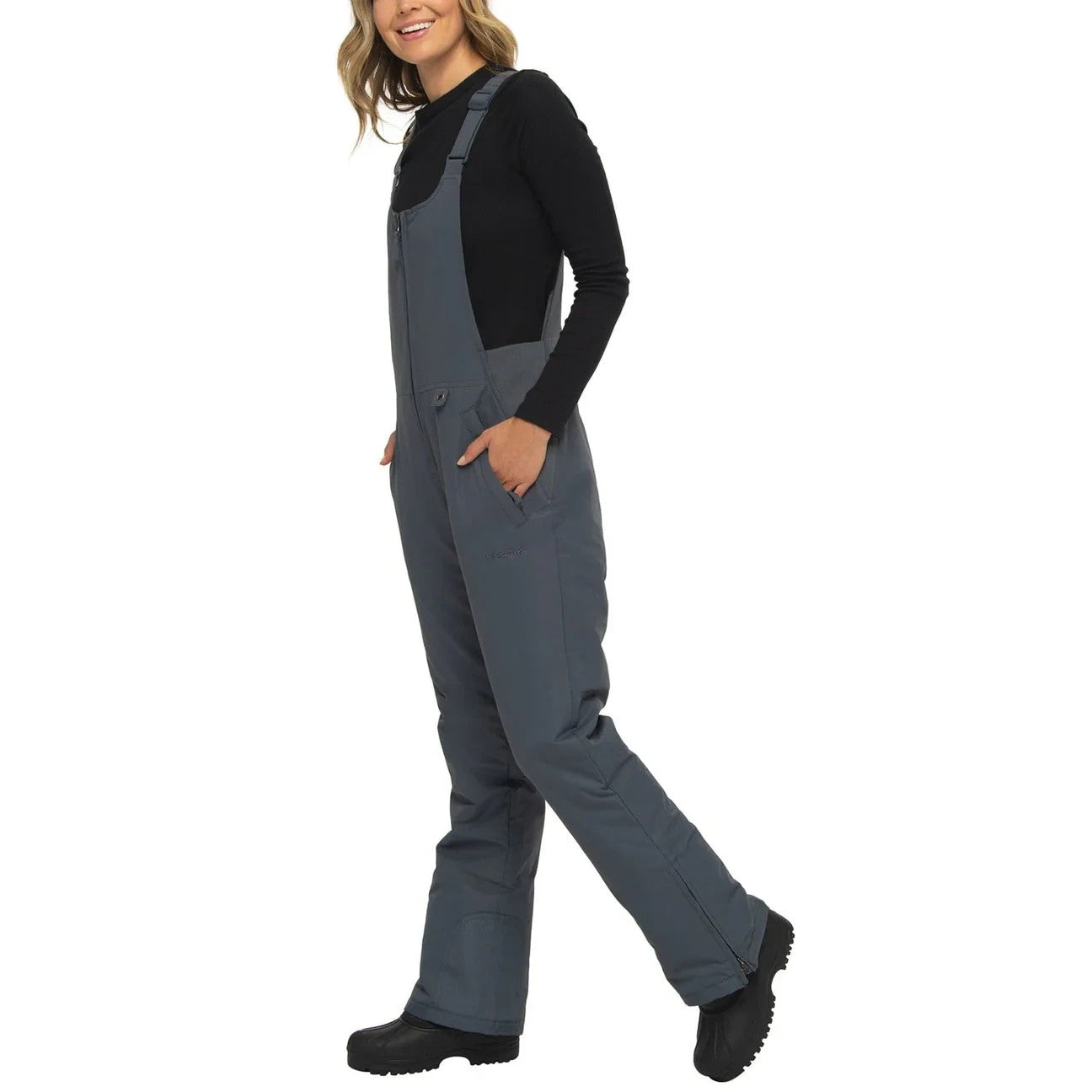 Arctix Women's Essential Insulated Bib Overalls Size S (4-6) long Inseam NEW!