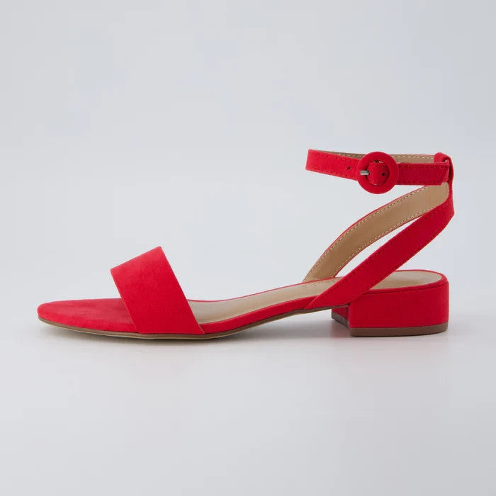 CUSHIONAIRE Nila Slim Dress Sandal Red Size 6.5M Brand New!