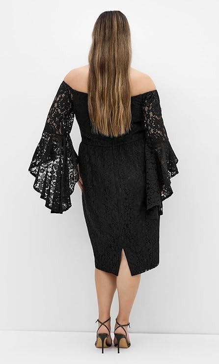 City Chic Women's Plus Size Cocktail Dress Mystic Lace Size 14Plus Brand New!