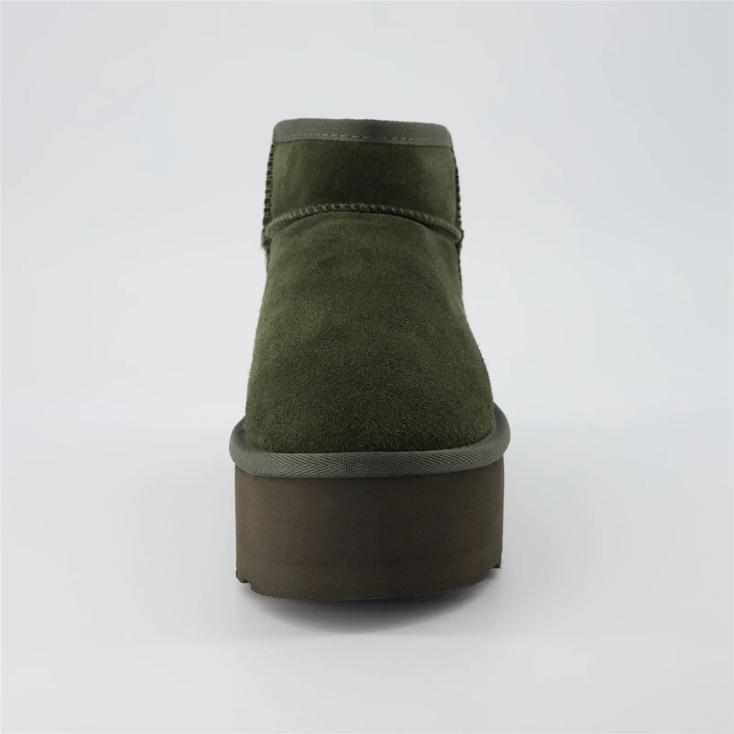 Cushionaire Hip 2 Genuine Suede Ankle Boots for Women Green Size 11M Brand New!