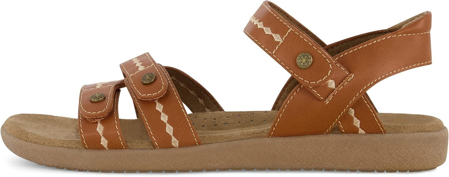 CUSHIONAIRE Women's Bartel Sandal TAN Size 7.5M Brand New!