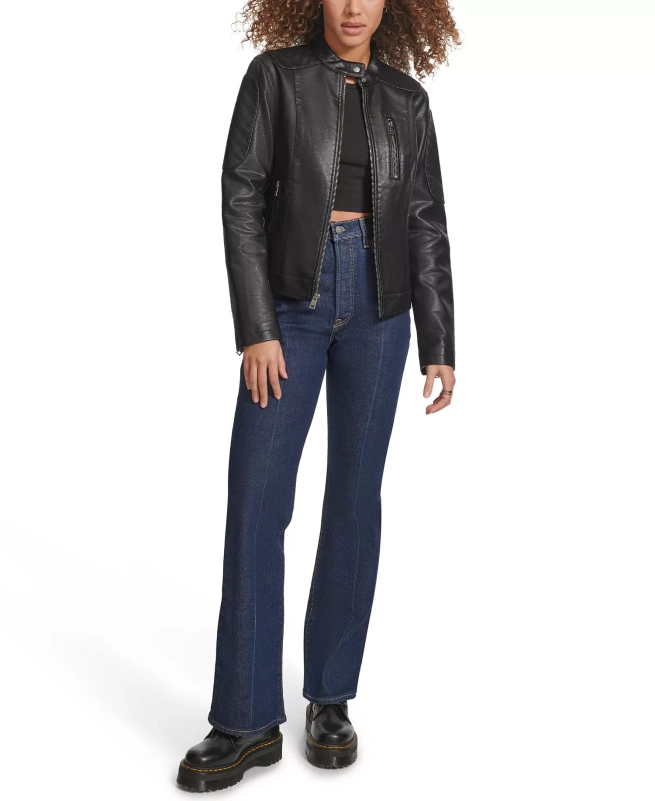 Levi's Women's Faux Leather Motocross Racer Jacket Size XL Brand New!