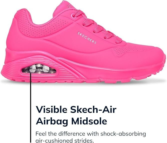 Skechers Women's Uno Night Shades Air-Cooled Sneakers Size 8.5