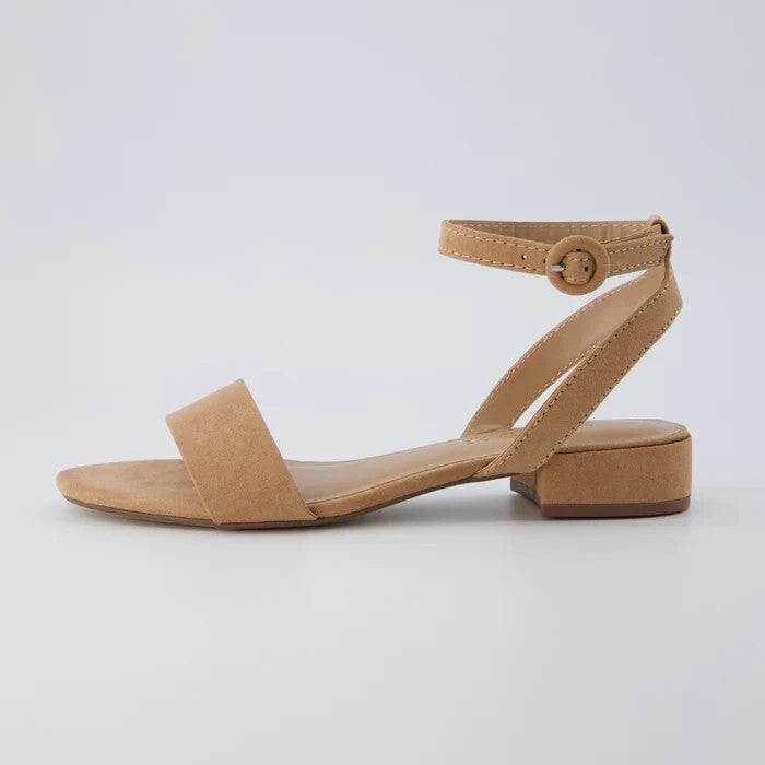 CUSHIONAIRE Nila Slim Dress Sandal Taupe Size 8W Brand New!