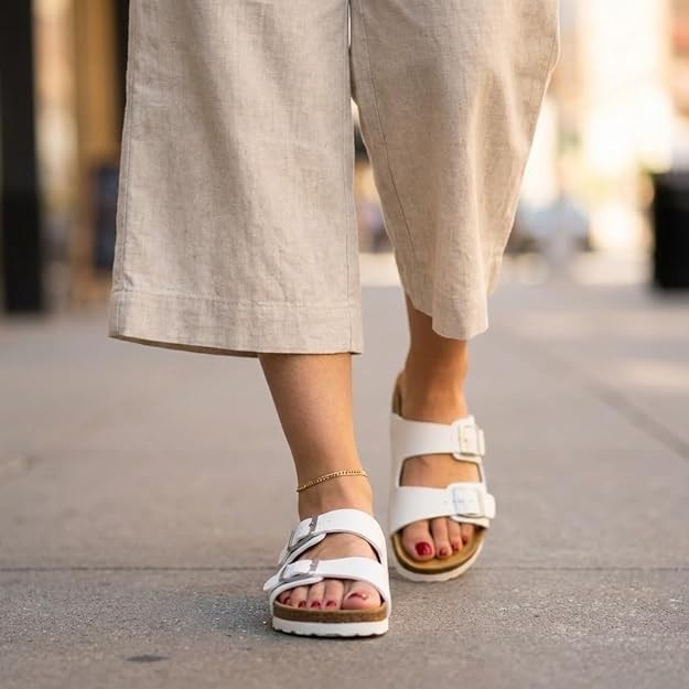 Cushionaire Lane Cork Footbed Sandals for Women Size 9M