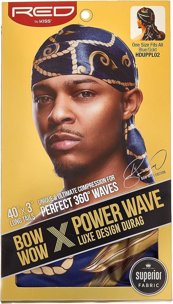 KISS RED Bow Wow Power Wave Luxe Design Durag New with Tags!