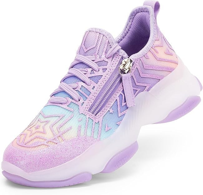 DREAM PAIRS Girls Zipper Jelly Sole shoe Size 1 (6-7yrs) Little Kid Brand New!