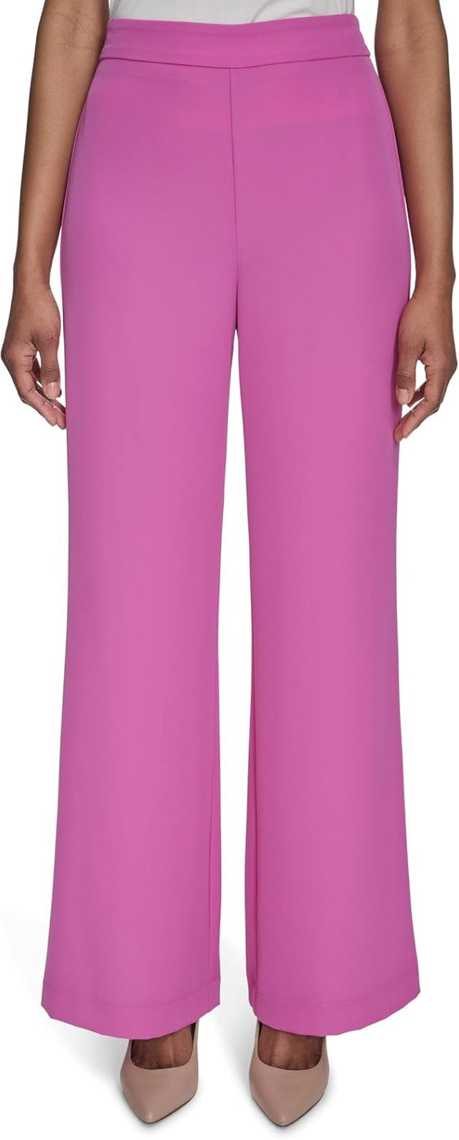 Halston Women's Straight Leg Soft Suiting Office Workwear Pant
