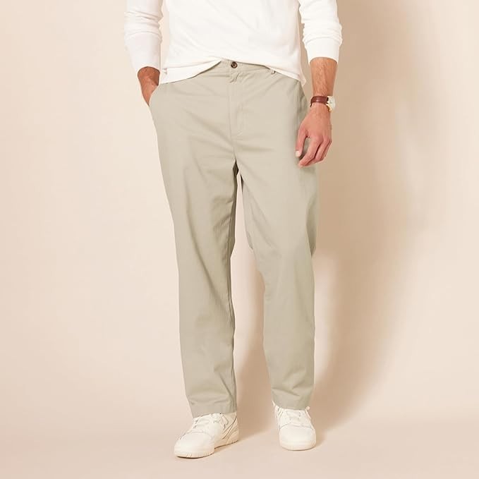 Amazon Essentials Men Classic-Fit Wrinkle-Resistant Flat-Front Chino Pant 36X32