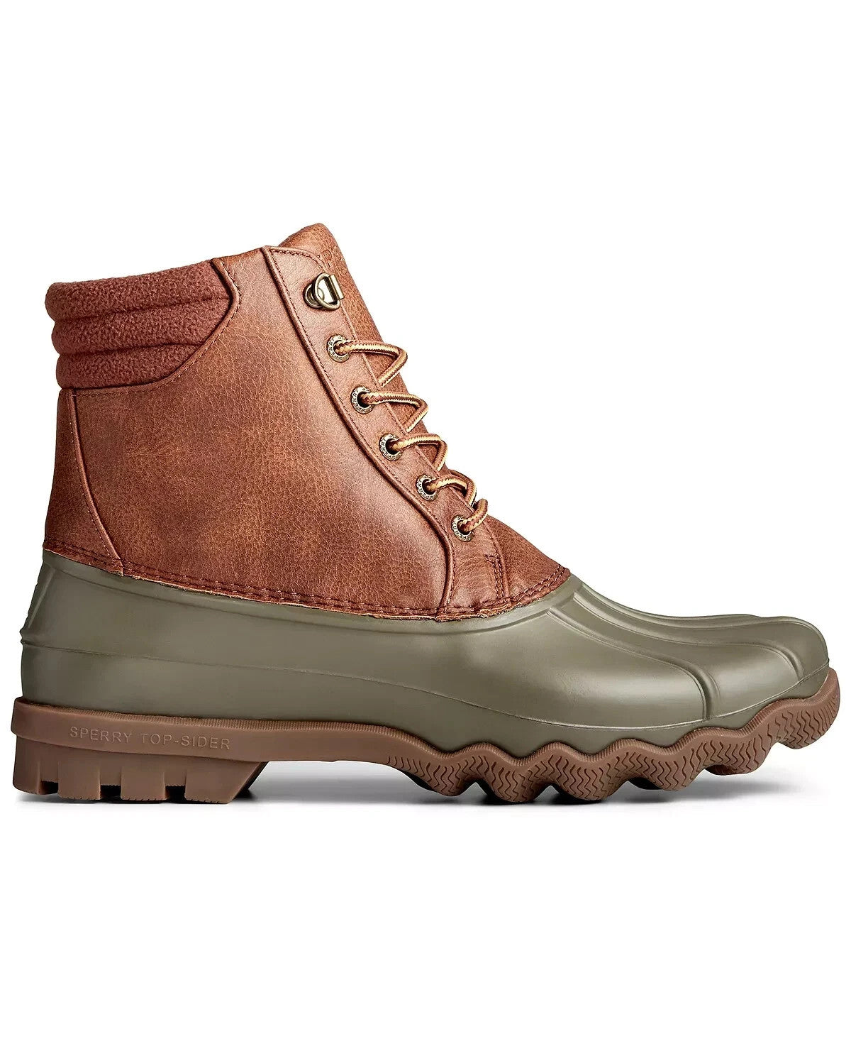 Sperry Top-Sider Men's Avenue Duck Boot Tan with Olive Size 7.5M Brand New!