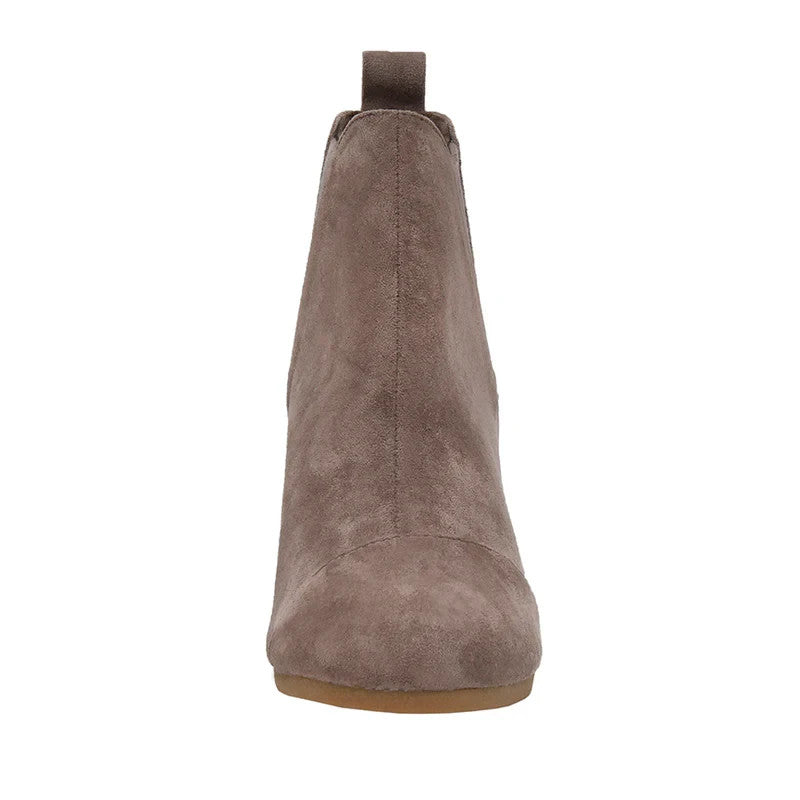 Dunes Women's Zoey Wedge Bootie TAUPE Size 8.5M Brand New!