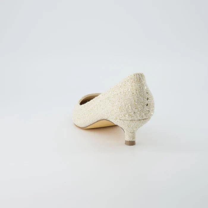 CUSHIONAIRE Women's Bay Kitten Heel Pump BEIGE Size 10M Brand New!