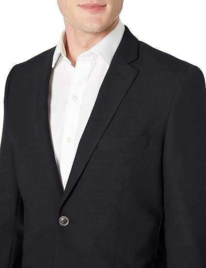 Amazon Essentials Men's Long-Sleeve Button-Front Stretch Blazer, New with Tags!