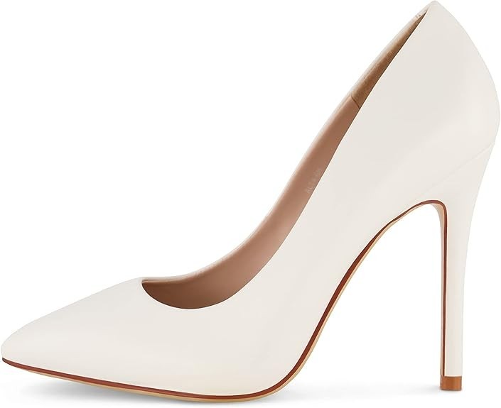 CUSHIONAIRE Women's Alta Dress Pump White Size 8.5M Brand New!