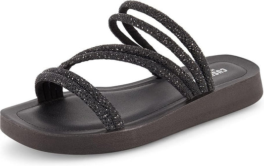 CUSHIONAIRE Women's Athena rhinestone sandal Size 7.5M Brand New!