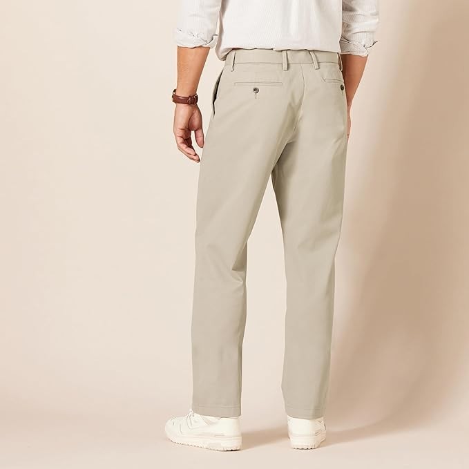 Amazon Essentials Men Classic-Fit Wrinkle-Resistant Flat-Front Chino Pant 42X34