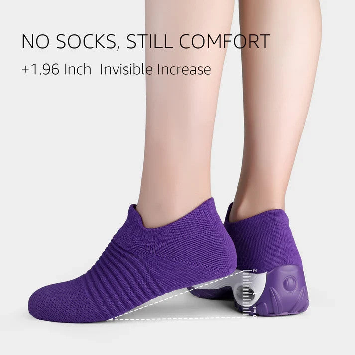 STQ Women's Walking Shoes Slip on Breathable Sneakers Purple Size 7.5 New No Box