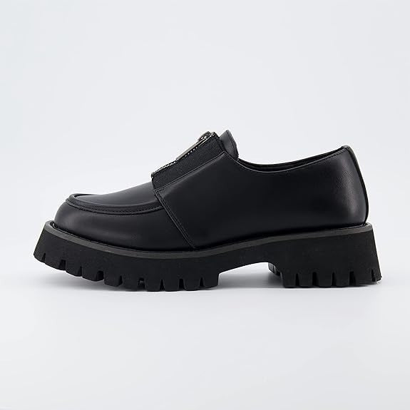 CUSHIONAIRE Women's Dario Zipper Slip on Loafer +Memory Foam Size 8.5 Brand New!