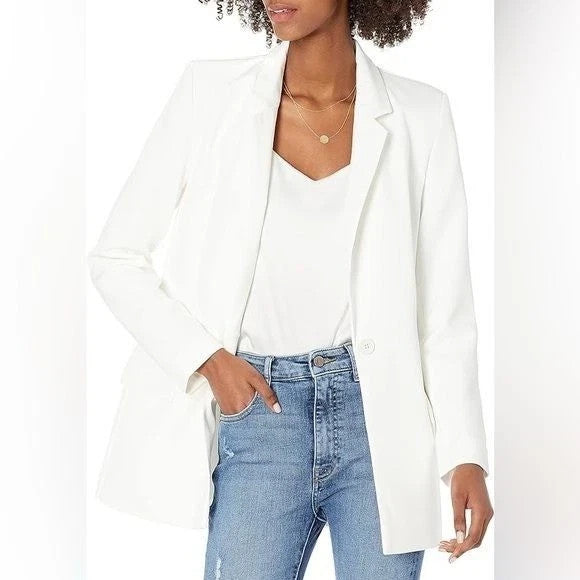 The Drop Women's Blake Long Blazer Ivory Size XL Brand New!
