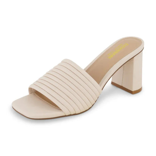 CUSHIONAIRE Irma One Band Dress Heel Cream Size 11M Brand New!