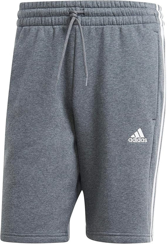 adidas Men's Tall Size Essentials Fleece 3-Stripes Shorts, 3XLT New with Tags!