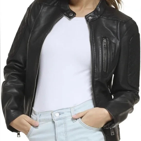 Levi's Women's Faux Leather Motocross Racer Jacket Size XL Brand New!