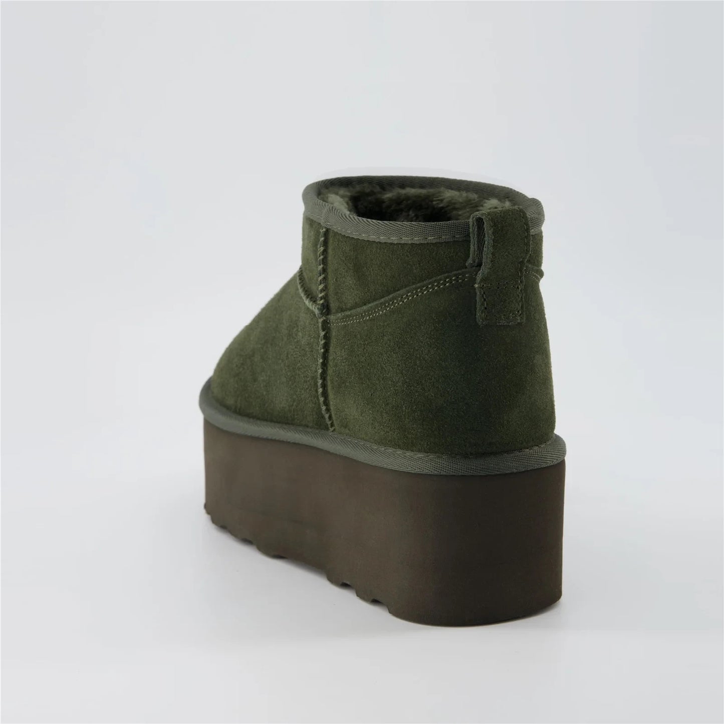 Cushionaire Hip 2 Genuine Suede Ankle Boots for Women Green Size 11M Brand New!