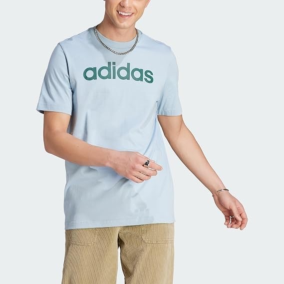 adidas Men's Essentials Single Jersey Linear Embroidered Logo T, X-Large New!