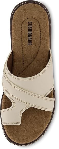 CUSHIONAIRE Women's Blare Sandals ICE Size 8.5M Brand New!