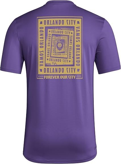 Adidas Men's Orlando City Soccer Club MLS Short Sleeve T-Shirt, X-Small New!