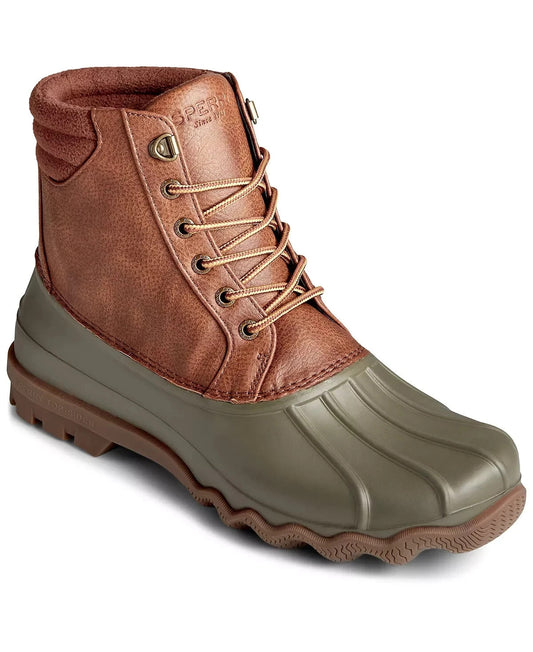 Sperry Top-Sider Men's Avenue Duck Boot Tan with Olive Size 8.5 Brand New!