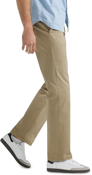 Lee Men's Extreme Motion Flat Front Regular Straight Pant New with Tags!