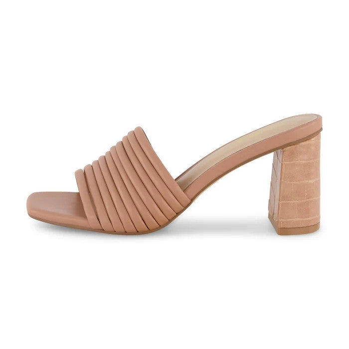 CUSHIONAIRE Women's Irma One Band Dress Heel Tan Size 9M Brand New!