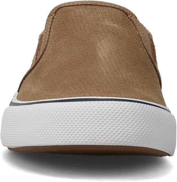 Sperry Men's Striper II Slip On Sneaker Taupe Size 5 Brand New!