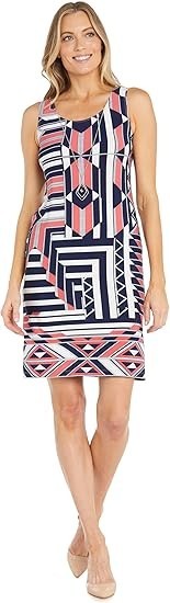 R&M Women's Puff Print Sheath Dress & 34 Sleeve New with Tags!
