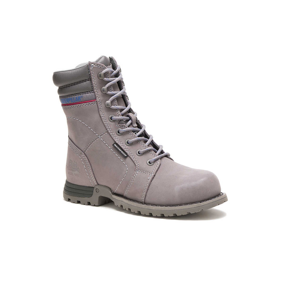Cat Women's Echo Waterproof Steel Toe Work Boot Frost Grey Size 11 -BRAND NEW!!