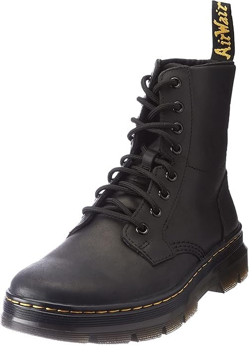 Dr. Martens adult Lace Fashion Boot Black Wyoming Size 13 Women 12 Men Brand New