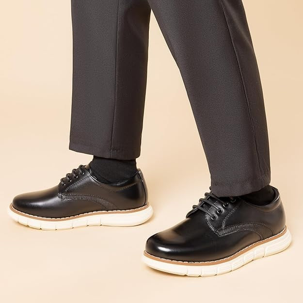 Bruno Marc Boy's Casual Oxford Formal Shoes Size 2 Little Kid Brand New!