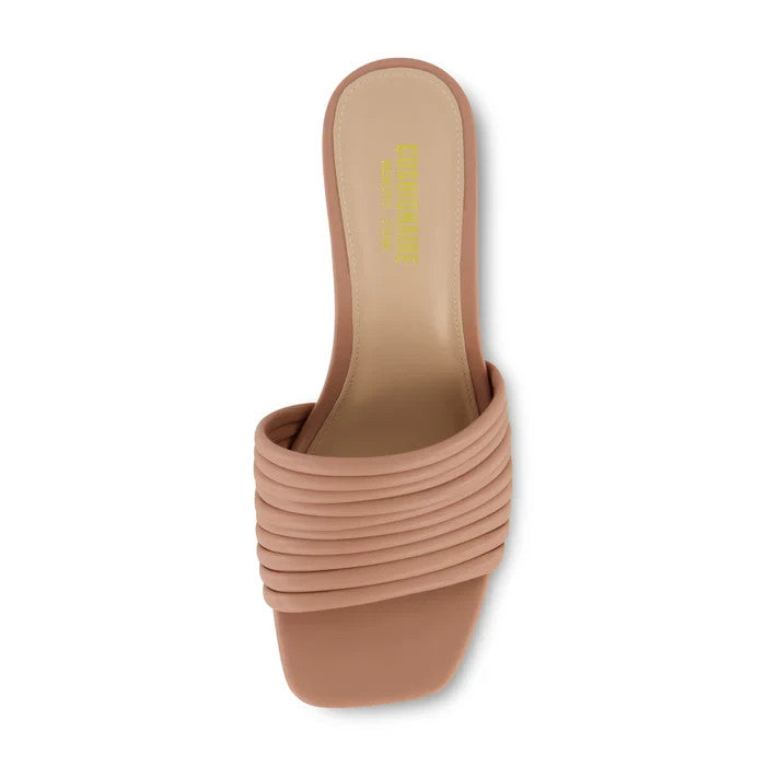 CUSHIONAIRE Women's Irma One Band Dress Heel Tan Size 9M Brand New!