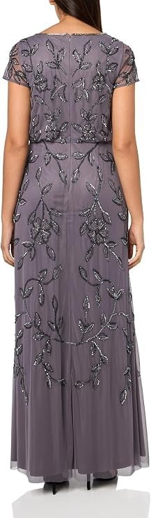 Adrianna Papell Women's Embellished Mikado Gown, 8 New with Tags!